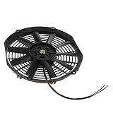 * Motor de doble bola. non-brand Sharplace 12V 80W Ventilador de Radiador Eléctrico Disipación de Calor de Tanques de Agua para Coches Auto Vehículo - 12 pulgadas