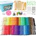 Vankerter 50 Colors Polymer Clay Kit 100 Packs Oven Bake Clay Modeling Clay with 13 Sculpting Tools and 12 Kinds of Accessories (1.4 Ounce per Color)