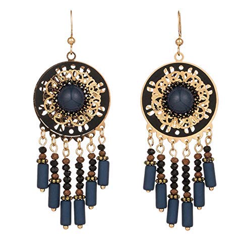 Boucles d'oreilles pendantes ethniques pour illuminer vos tenues de soirée et mariages