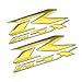 Etiqueta de la Motocicleta Reflectante cáscara del Cuerpo de la Etiqueta engomada de la Insignia for Suzuki GSXR 600 R Logo 750 1000 1300 K1 K2 K3 K4 K5 K6 K7 K8 K9 (Color : Gold)