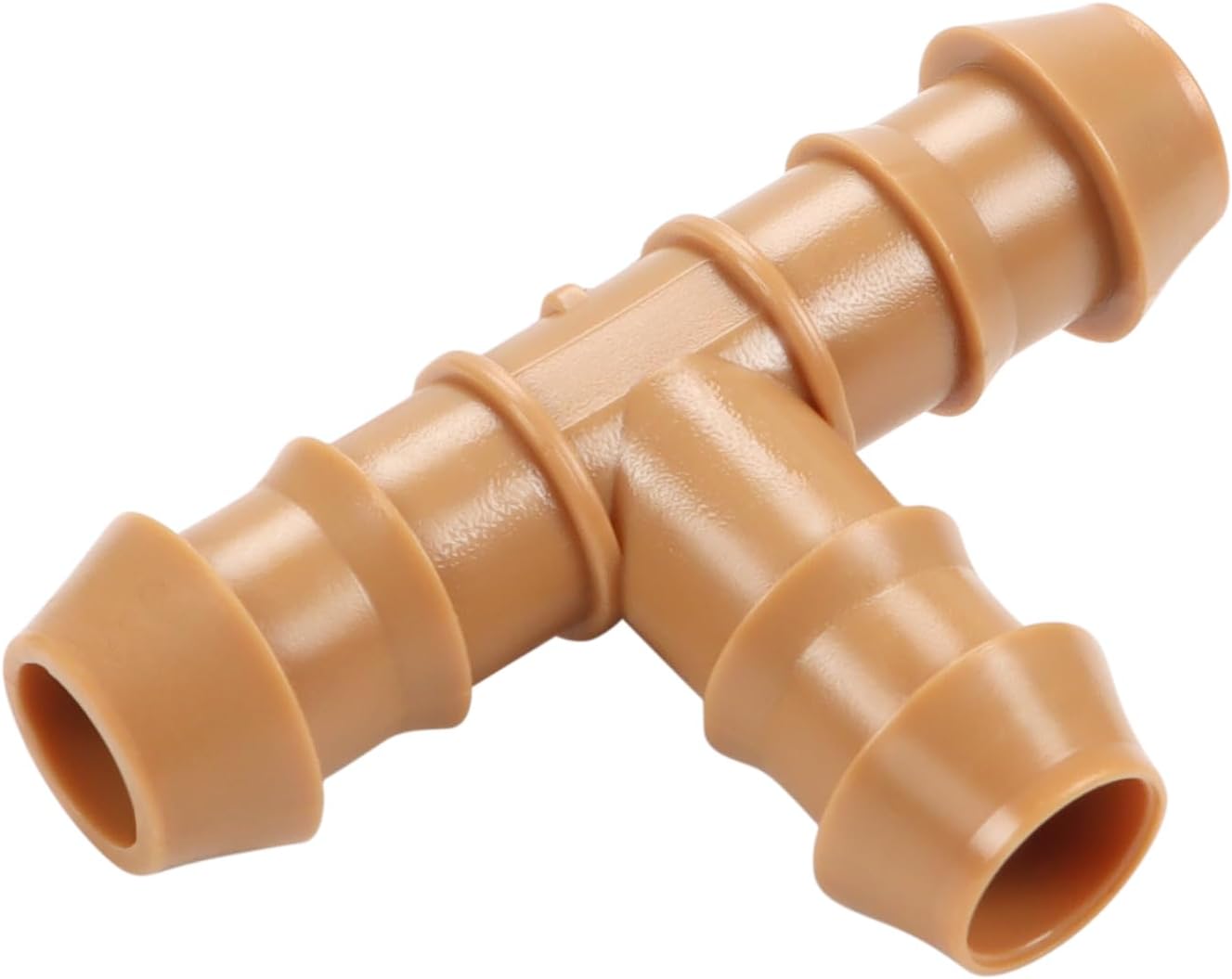 1/2'' Drip Irrigation Tee Fittings, 25 Pieces 1/2 Inch Drip Line Barbed Tee Connectors Irrigation 3-Way T Parts for 5/8", 1/2", .700" Irrigation Tubing
