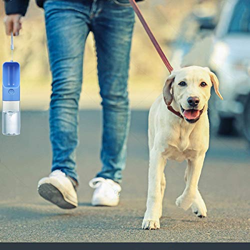 YUSKO Portable Dog Water Bottle 450ml,Pet Water bottle, Food Grade ABS Leak Proof Lightweight Water Dispenser Drinking Bowl Bottles for Pet Outdoor Travel, Walking Drinking Cup (16 Oz) (blue) - Image 8