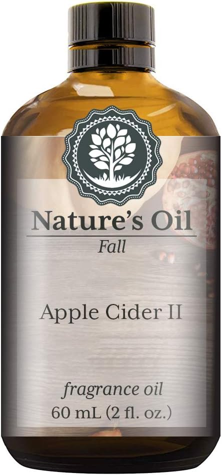 Apple Cider II Fragrance Oil (60ml) for Diffusers, Soap Making, Candles, Lotion, Home Scents, Linen Spray, Bath Bombs, Slime