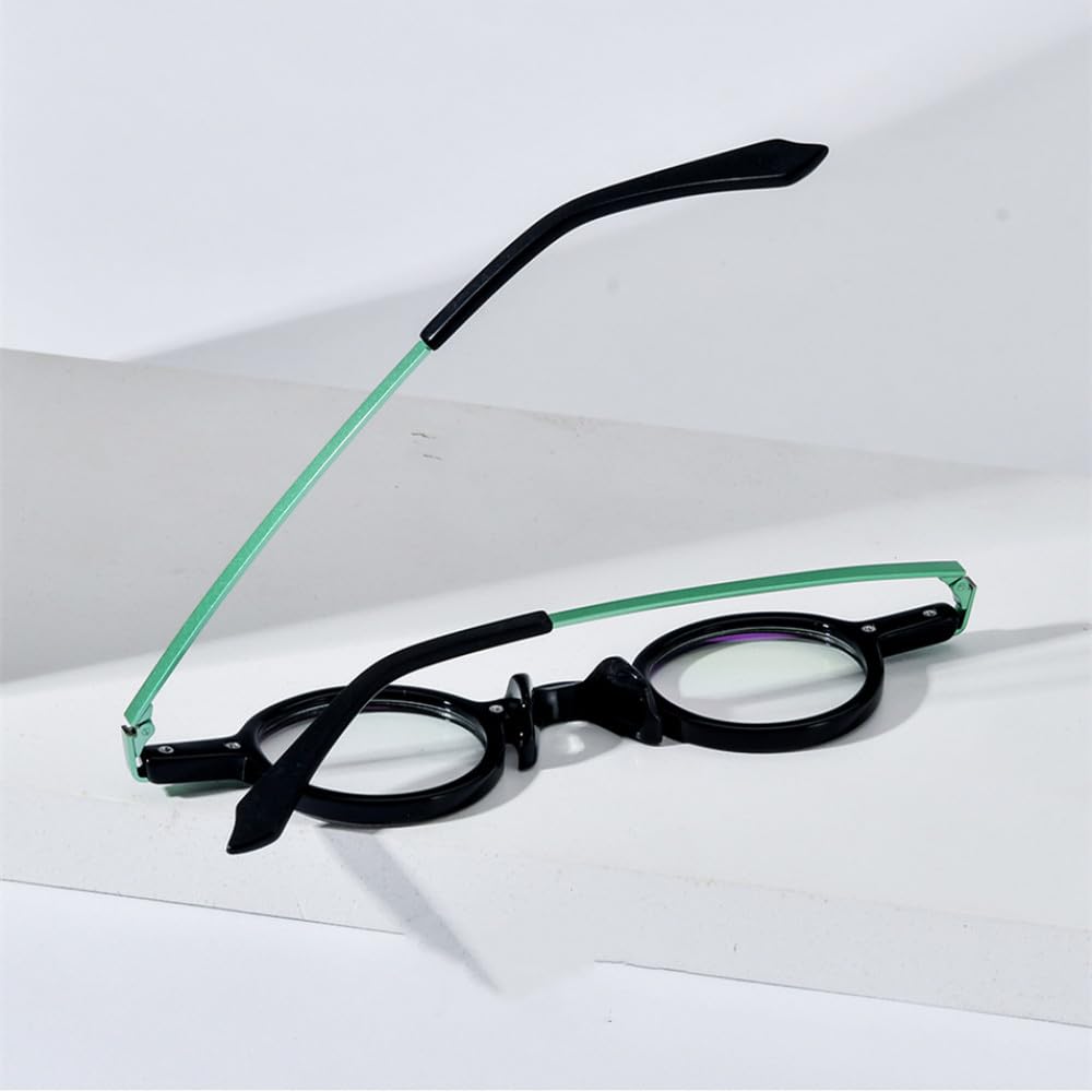MUTYNE Montura de gafas de acetato para hombre, anteojos redondos pequeños Retro Vintage, gafas para mujer