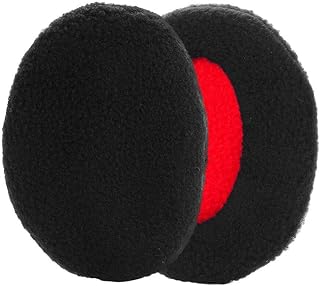 1pair Bandless Earmuffs Ear Warmers Winter Ear Covers Earcaps for Women Men, Thick Warm Fleece Ear Muffs Ear Covers for Outdoor Cold Weather Windproof Black