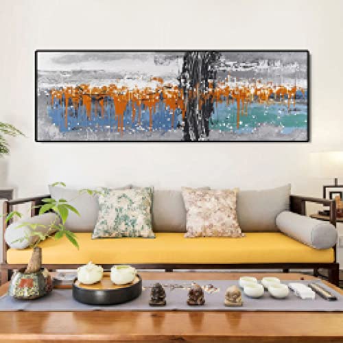 Toile abstraite salon moderne 70x210cm affiche murale design