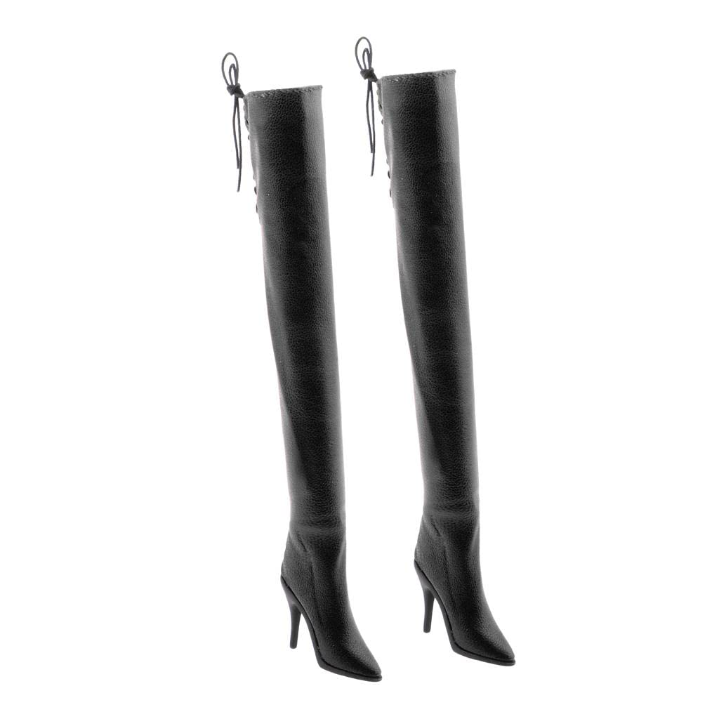 THE STYLE SUTRA® 1/6 Women Soldier Over The Knee High Heel Boots for