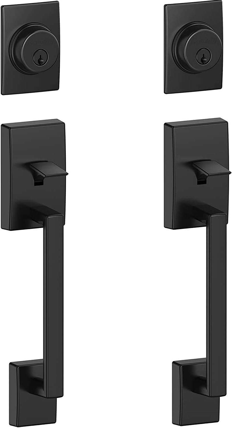 With Latitude Handle Schlage F60CENxMERLH Century Single Cylinder