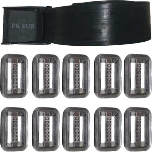 Cinto de borracha com 10 lastros 500g chumbo peso kit de mergulho caça pesca sub