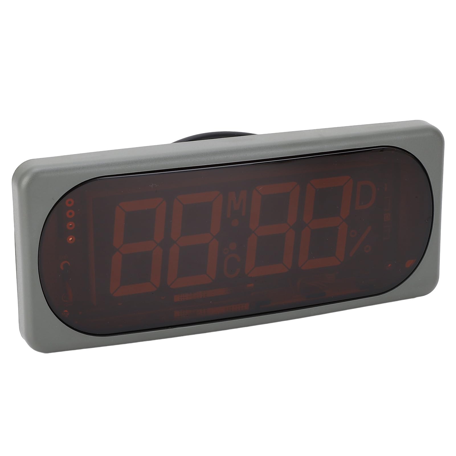 Reloj electrónico para automóvil con Pantalla Digital de Temperatura y Humedad, higrotermógrafo de 24 V CC con Fecha, Mes, día y Hora, para vehículos, Yates, Montaje Empotrado o co