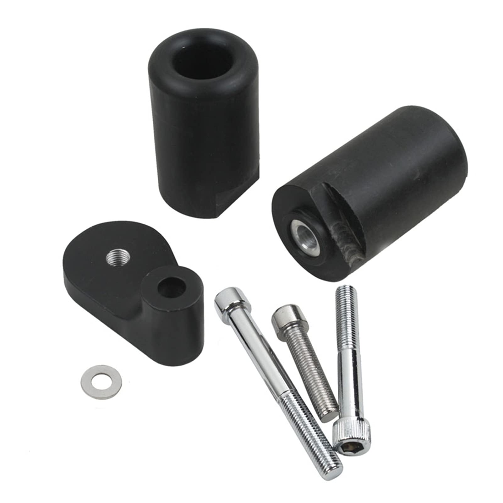 Motorcycle Frame Sliders Crash Falling Protection Engine Pad Protector Block GSXR1000 K1 GSX-R GSXR 1000 2001-2002 Motorcycle Frame Slider(Black)