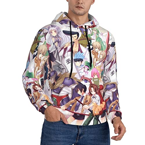 おしゃれ メンズ トレーナー パーカー シャーマンキング (1) メンズ プルオーバー 長袖 ゆったり 人気 春秋冬 フード付き 大きいサイズ カジュアル 柔らかく快適 スウェットパーカー 上着s-4L