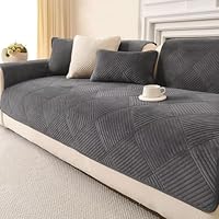 QHAIYYBF Sofabezug rutschfeste Couch überzug Sofadecke,Sofaschutz 1/2/3/4 Sitzer L Sofakissen Neue Universelle rutschfeste Sofa Überwurf,Solide Strukturierte Ultra Stretch Sofa Überzug für Wohnzimmer