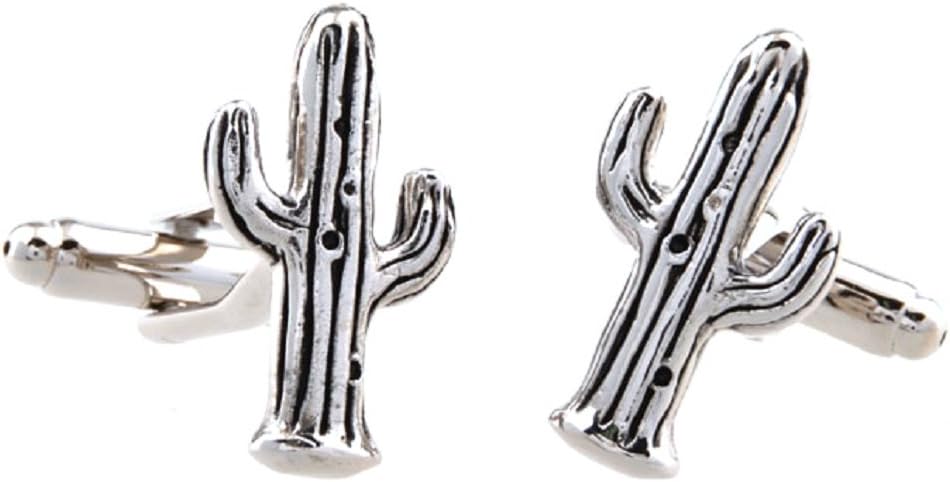 MRCUFF Cactus Pair Cufflinks in a Presentation Gift Box & Polishing Cloth