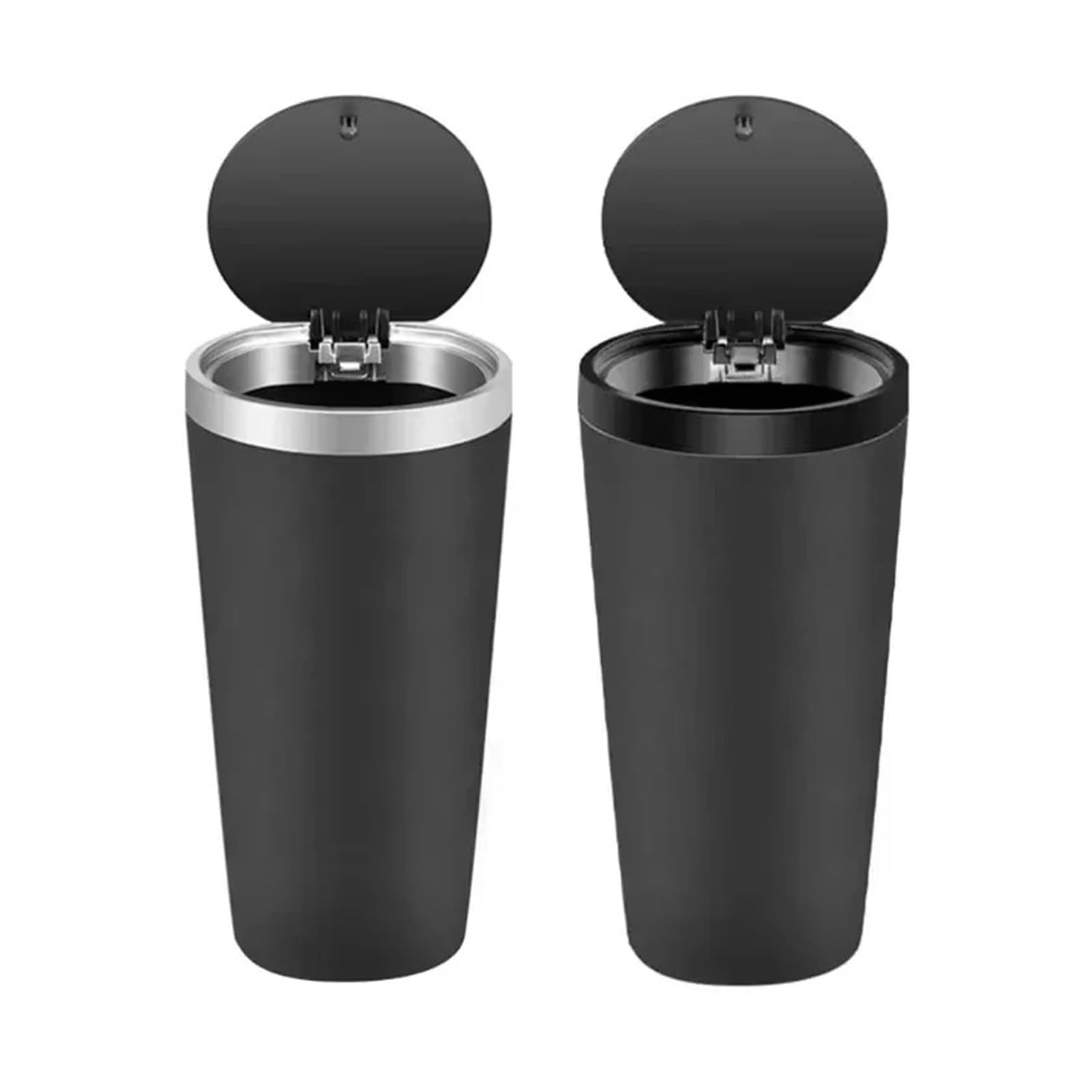 Car Bin Auto Garbage Bin Ashtray Leak-proof Car Cup Holder Trash Can With Cover Storage Box Bucket Waterproof Acessory Cars Rubbish Bins(2PCS)
