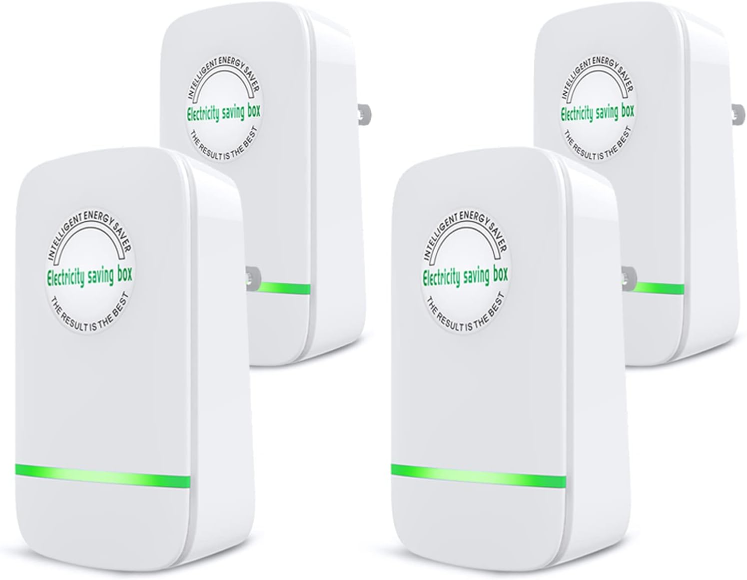 4 Pack Power Saver Electricity Saving Box 30KW Household Energy Saver US Plug 90V-250V Power Saving and High Efficiency