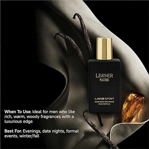 Image of Lavie Sport Leather Noir Eau De Parfum | Luxury Collection 25ml Perfume | Perfume for Men