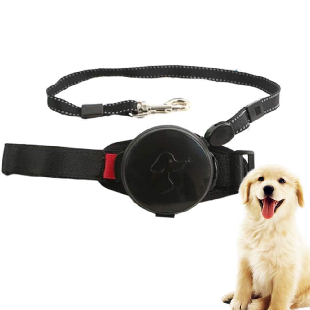 COMOCE Retractable Dog Leash,10Ft Hands Free Extendable Puppy Running Leash,Auto Locking,Adjustable Waist Belt for Walking, Jogging, Travel for Medium And Large Dogs,Black,Schwarz