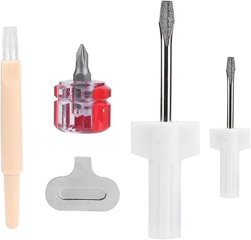 Jadeshay Kit de reparación de máquina de coser, 5 destornilladores para máquina de coser, herramienta de extracción de hilo para máquinas de coser,