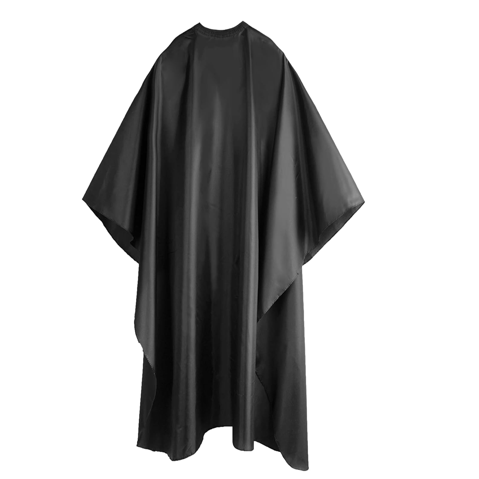NHTJTHE Capa de peluquero, Capas de Corte Peluqueria de Cuerpo Entero para Peinado, Cortes y Colores, para peluquero o barbero profesional（negro）
