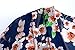 Mixmax Vintage Women Floral Print Long Loose Kimono Cardigan Blouses Beach Cover up (M, Navy Blue)