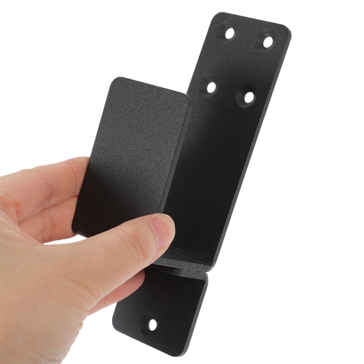 Support de Barricade de Porte Robuste Support de Loquet de Porte Acier Noir Design en U 4 Pcs et Shed Sécurité Domestique