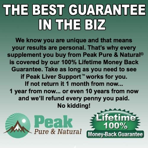 Miniatura 7 de Peak Pure & Natural Peak Liver Support Suplemento de apoyo hepático a base de cardo mariano  Limpieza y desintoxicación del hígado  90 cápsulas