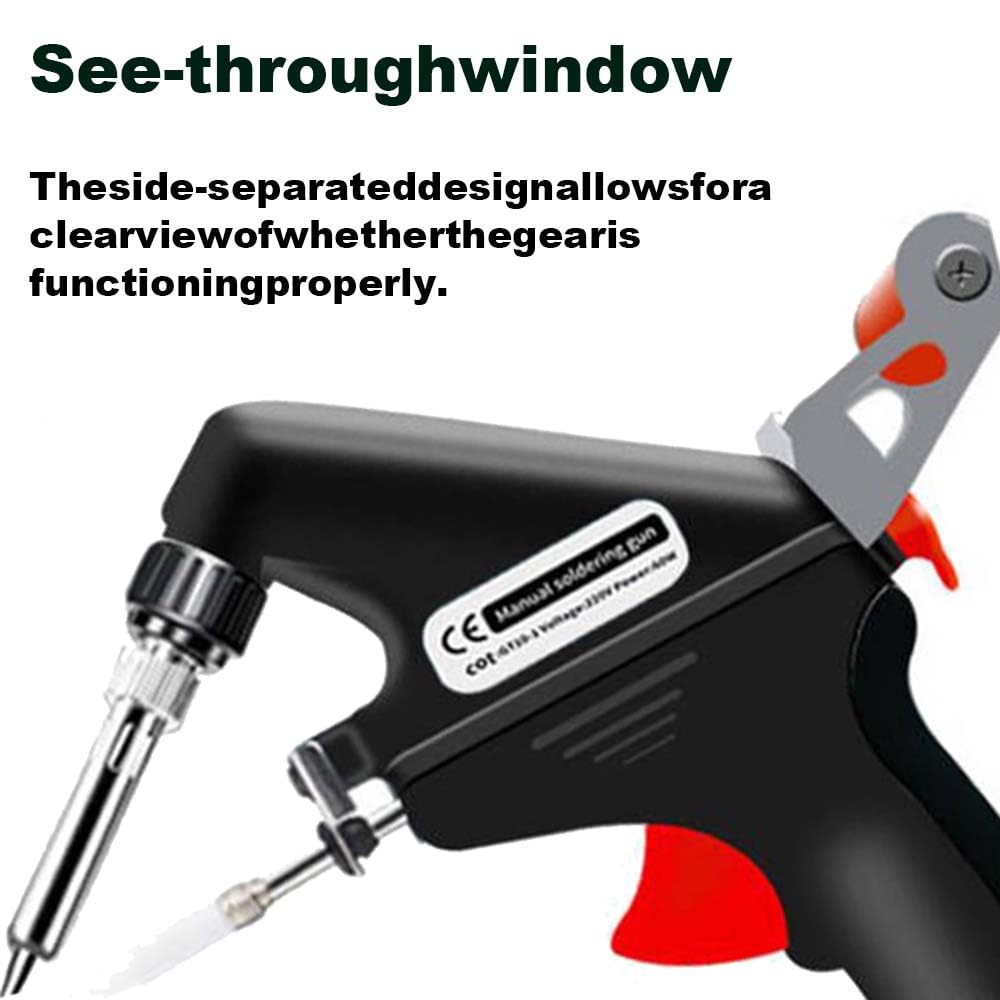 Internally Heated Industrial Laser Welding Tools, 【Upgrade】Laser Welding Gun, Automatic Corded Solder Iron Internal Heat, Manual Soldering Gun for Industrial Home DIY (Black)