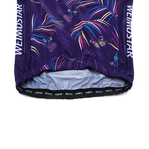 Weimostar Camiseta feminina ciclismo de manga curta MTB Road Bike, Cf2354-sj, Chest 45.7