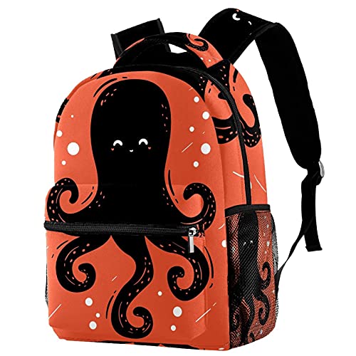 Sac à dos de voyage pieuvre résistant et léger avec porte-bouteille