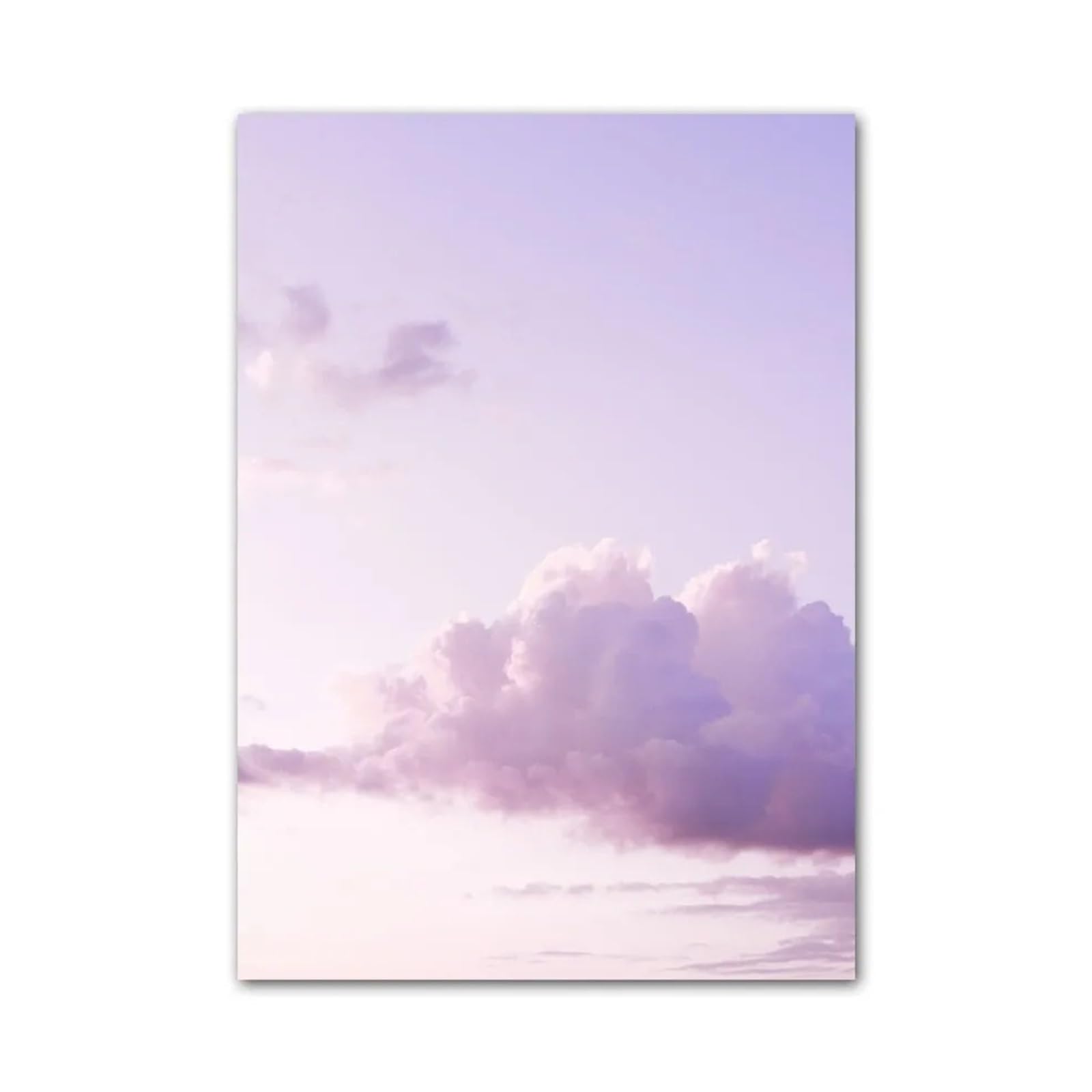 Toile d'art mural de rêve violet pour créer une ambiance évasion tropicale dans votre salon