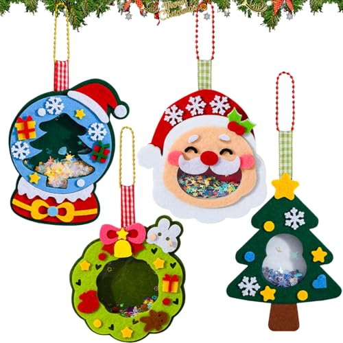 Bastelset Weihnachten, 4 Stück Weihnachtsdeko Basteln, Weihnachten...