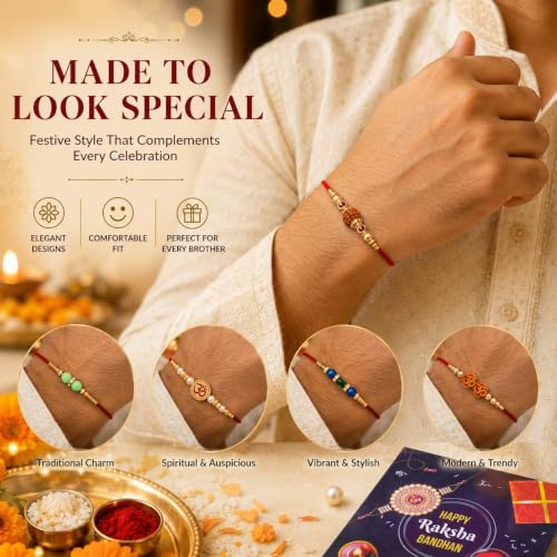 Image of Combo of 10 Dora Rakhi Set for Brother, Bhaiya, Bhabhi for Rakhi /Rakshabandhan with Roli Chawal & Greeting Card | Premium Rakhi Hamper RKHMPR52