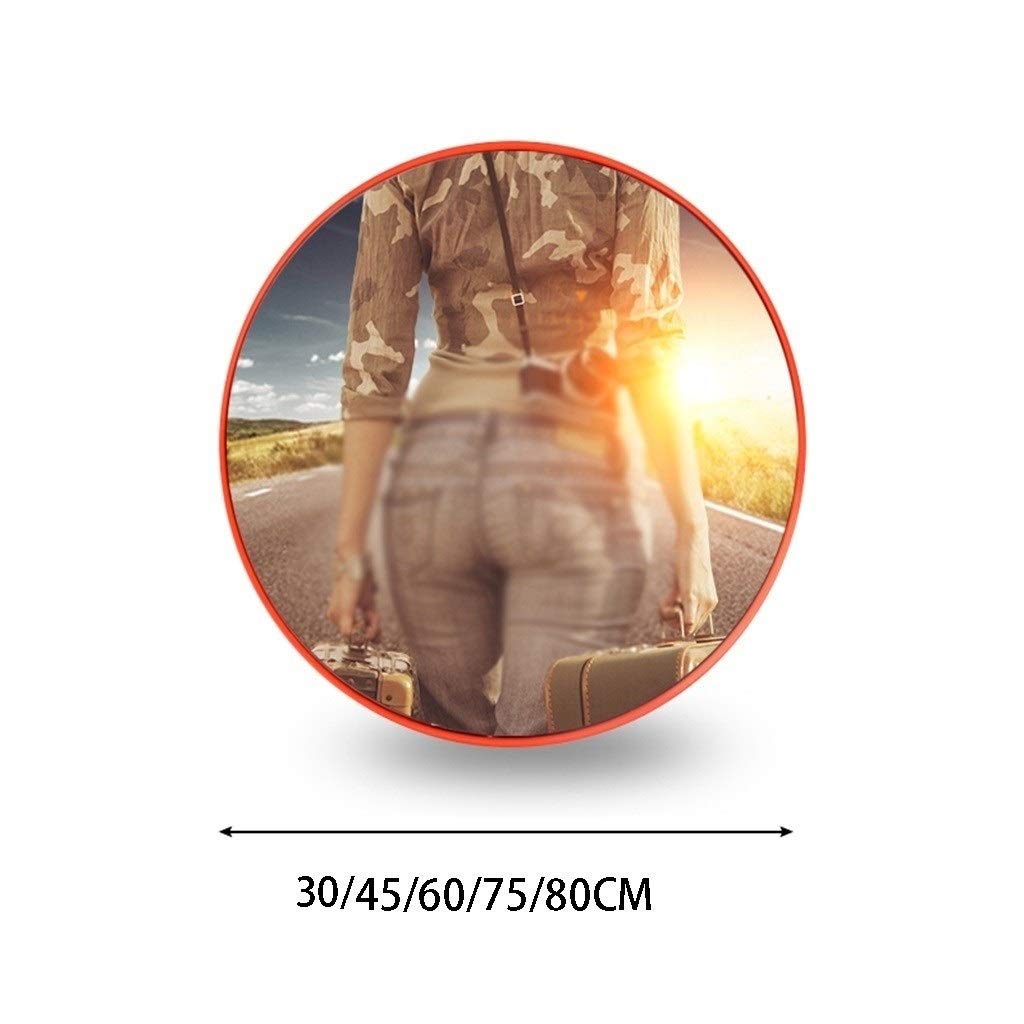 Lustra martwego pola Magazyn Narożne lustro martwego punktu, kolorowe plastikowe lustro sferyczne Nietłukące, nie zdeformowane Lustro wypukłe Średnica: 30-80 cm/30 cm