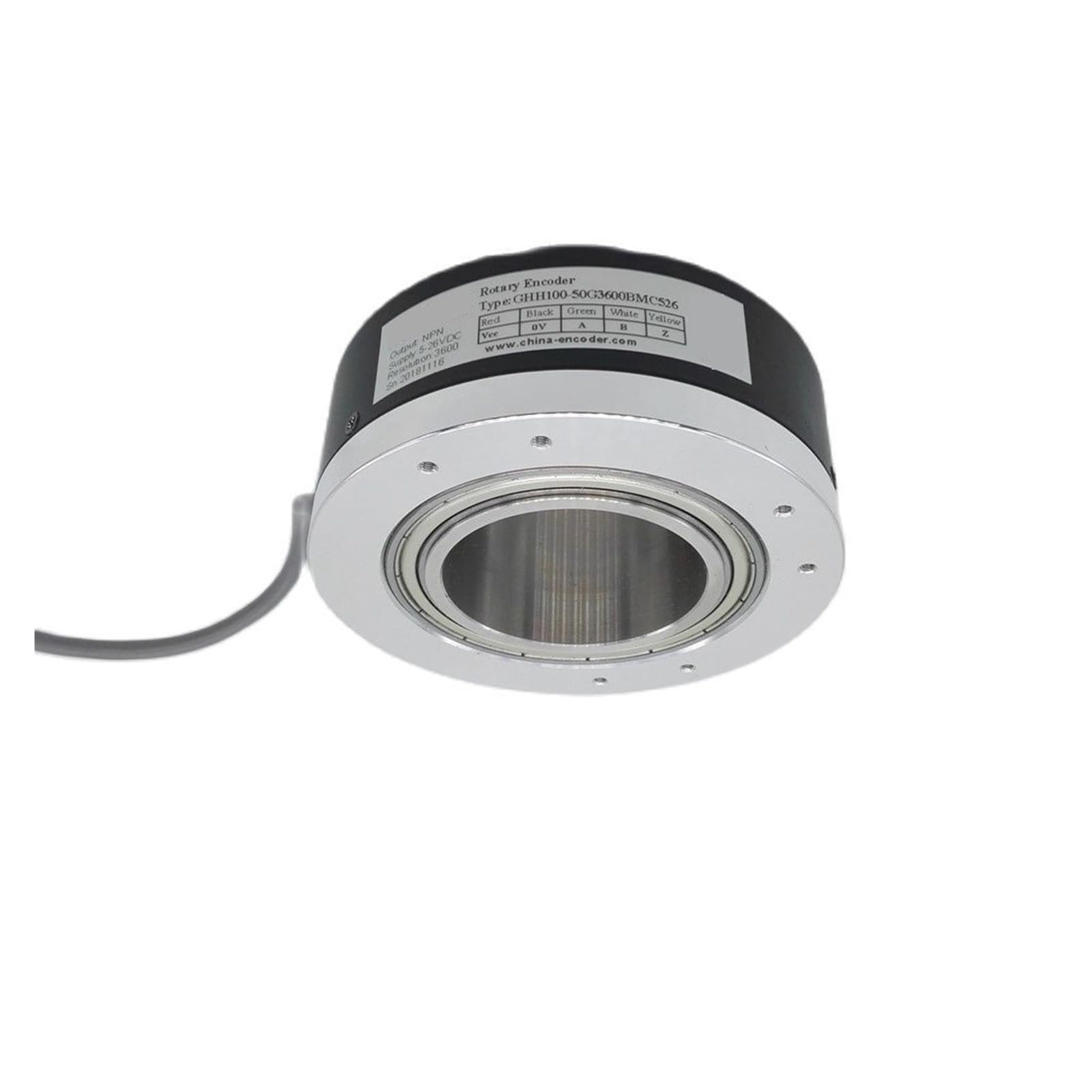 Encodeur à arbre creux 50mm 2500 ppr pour signal rotatif stable