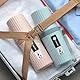 YoHyien 2 Stück Reise Zahnputzbecher, Wasserdicht Reisen Zahnbürsten Etui, Tragbar Zahnbürste Reiseetui, Travel Toothbrush Case, Zahnbürsten Box für Geschäftsreise, Schule, Camping (Blau + Rosa)