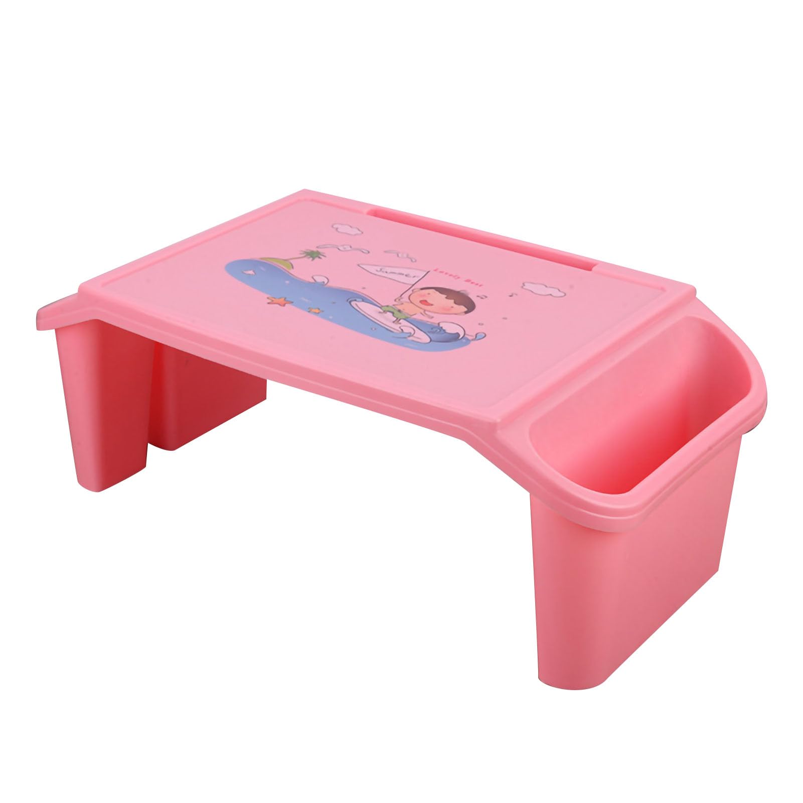 AUNMAS AUNMAS Letto per Laptop Scrivania con Bordi Lisci Design per Riporre gli Oggetti Ponte per Studenti Universitari Materiale ABS 21,3 X 10,6 X 7,5 Pollici (PINK) (PINK)
