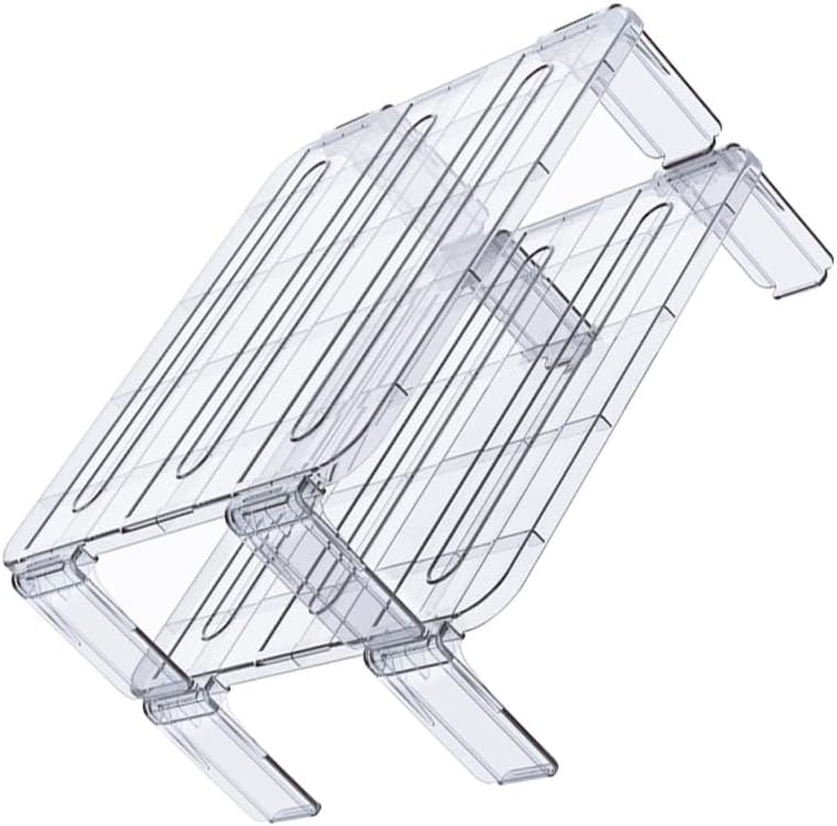Miniatura 6 de Estante apilable para congelador, estante de almacenamiento de cocina, estante plegable para gabinete, organizador de nevera, estantes apilables,