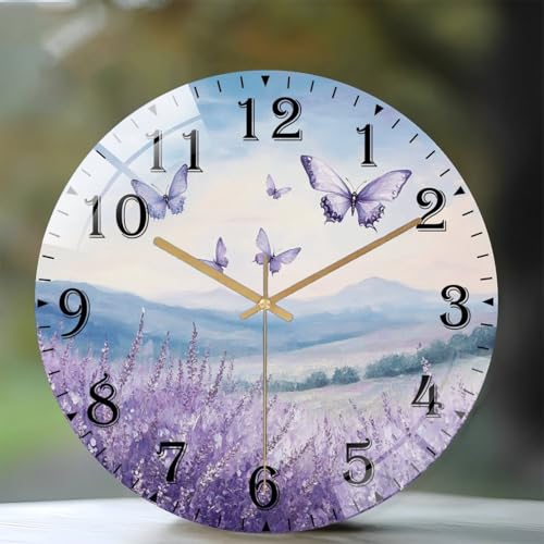 Reloj de pared acrílico silencioso de 8 pulgadas Lancholy miniatura 1