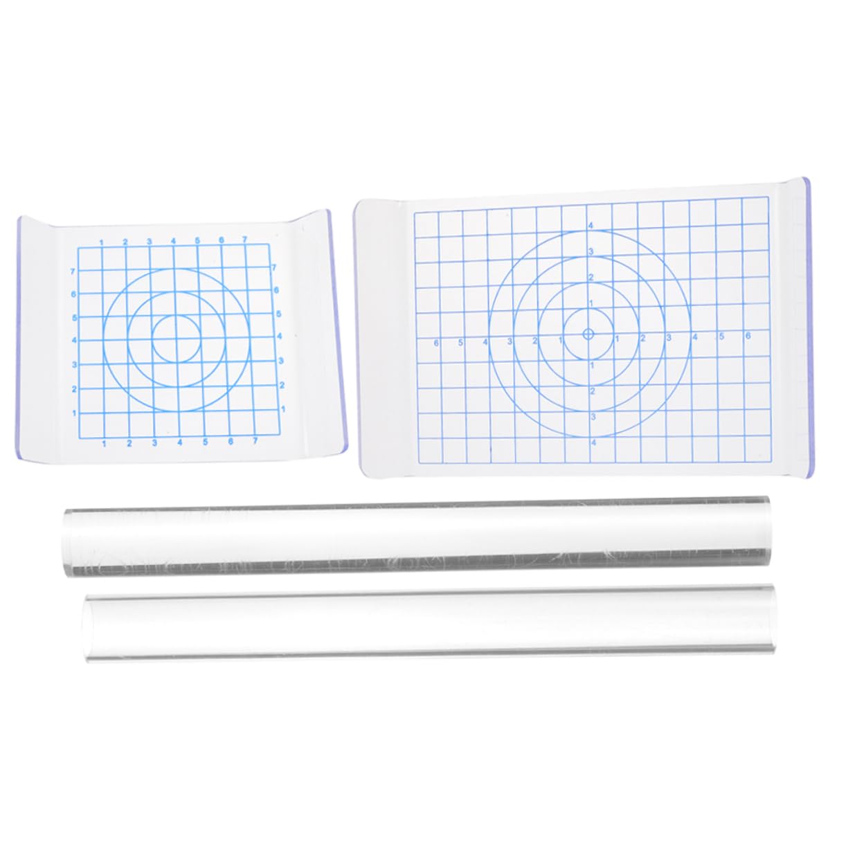 STOBOK 4 Sätze Tonpressplatte Tonmatte Ton-kit Rad Keilplatte Aus Ton Tonmaschine Kleines Nudelholz Lufttrockener Modellierton Tonschnitzschneider Webstuhl Weichen Lehm Rollen Acryl