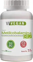W Vegan Vitamina B12 Metilcobalamina 9 94Mcg 30 Capsulas Wvegan Vegano