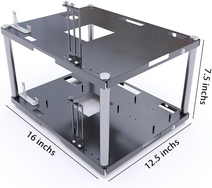 Stackable Open Air Computer Case Rack – Modular PC Frame Chassis for ATX/MATX/ITX Motherboards, Ideal for Studio, Mining Rig, DIY Builds