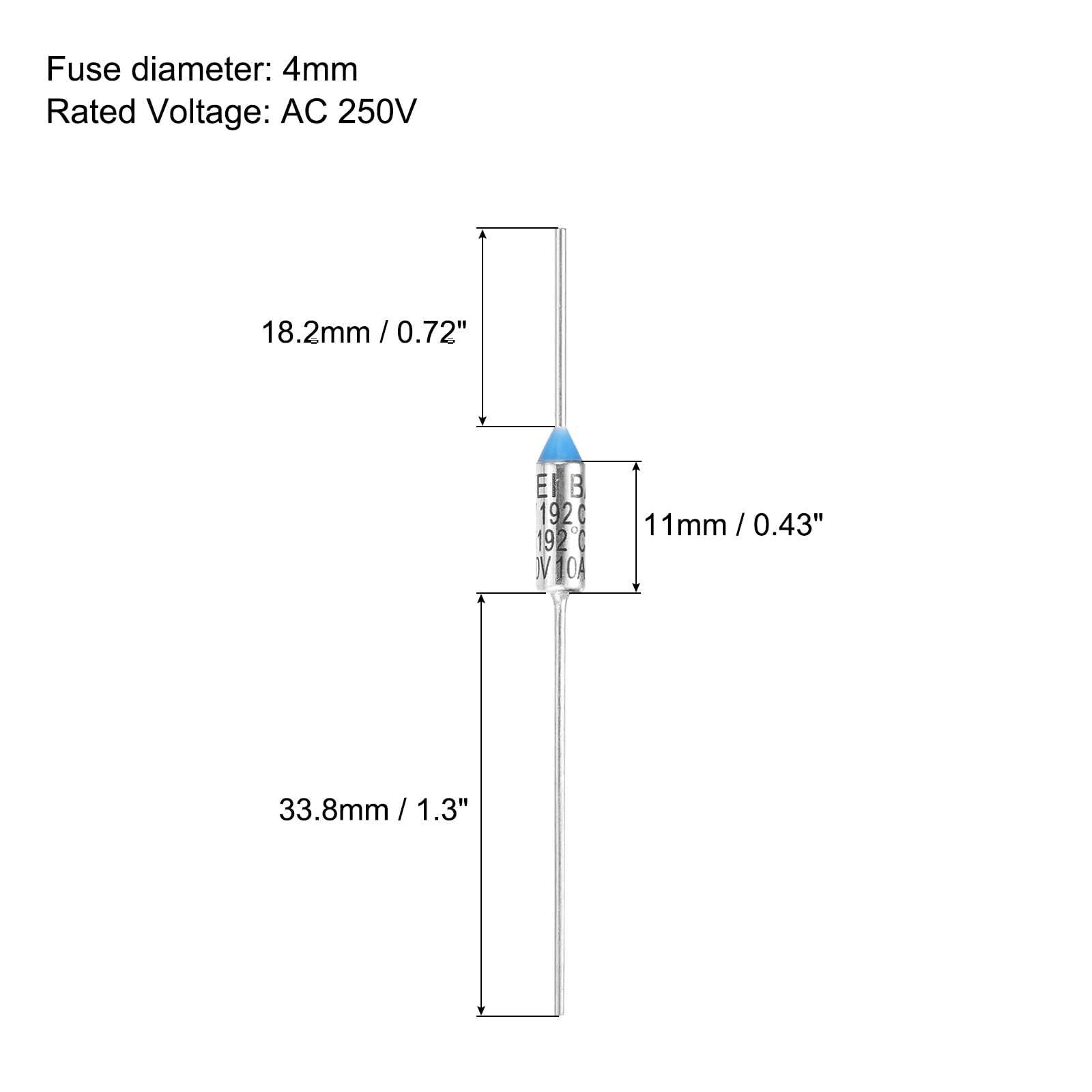QUARKZMAN 5Pcs Fusible Thermique De Température En Métal
