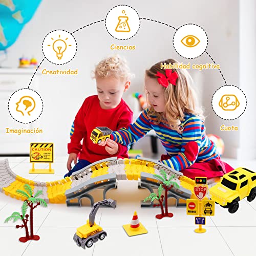Carritos, Toy autopistas niños Marca Pantio (3)