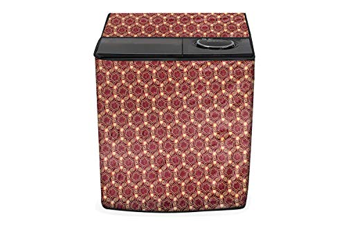 Image of Stylista Washing Machine Cover Compatible for Whirlpool 10.5 kg semi Automatic ACE 10.5 XL Balanced Pattern Multicolor