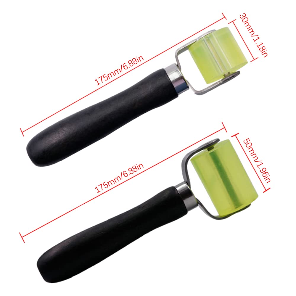 2pcs Rouleau de Réparation de Pneus, Rouleau de Pression à Main, pour le Soudage de Bâches en PVC, Outil de Soudage