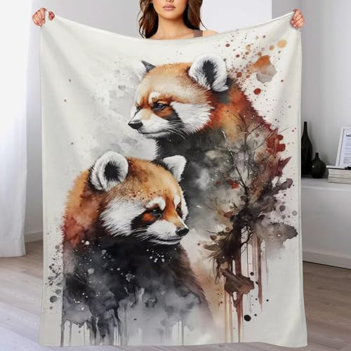 Couverture de canapé panda en flanelle douce chaude et confortable - 2