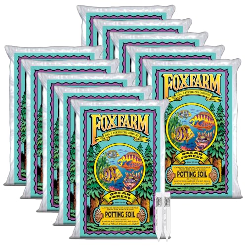 Image of FoxFarm Ocean Forest Potting Soil w / 2 Plant Tags, 1.5cu ft (10 Pack)