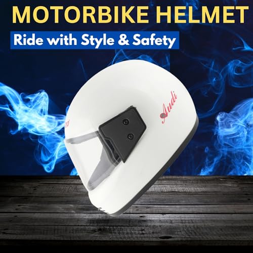 Image of Sage Square Audi Full Face Clear Visor Helmet | ISI Certified | High Standard Safety | Extra Comfort & Stylish