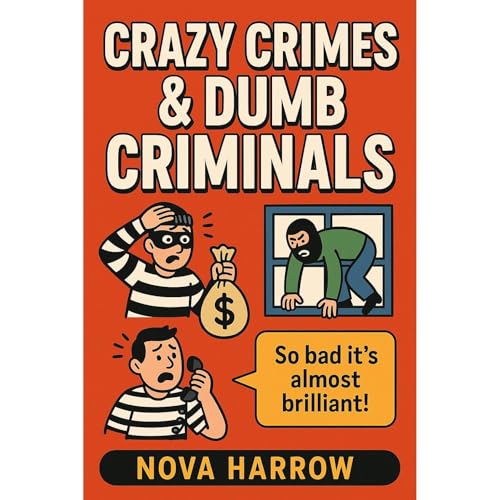 Crazy Crimes & Dumb Criminals Audiolibro Por Nova Harrow arte de portada